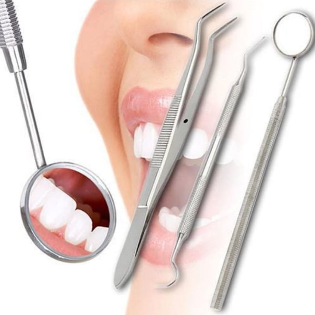 3lü Dental Set Dişçi Ortodontik Ağız Diş Bakım Seti Çift Kanca Ayna Penset Cerrahi Eğitim Materyali 3lü Dental Set Dişçi Ortodontik Ağız Diş Bakım Seti Çift Kanca Ayna Penset Cerrahi Eğitim Materyali
