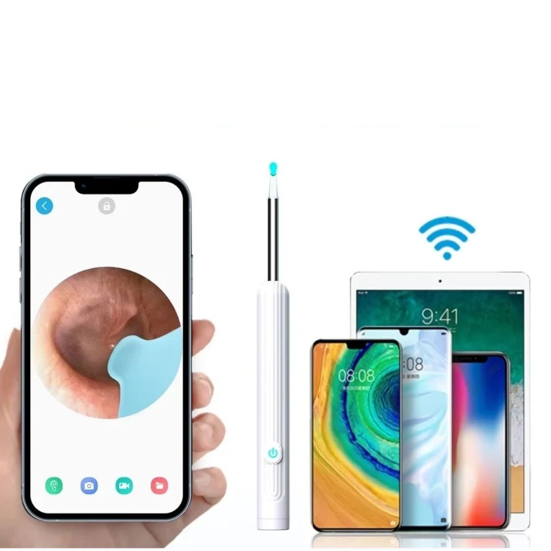 Kameralı Akıllı Görsel Kulak Temizleyici Otoskop 6 Ledli Wifi USB-C Bağlantılı Kameralı Akıllı Görsel Kulak Temizleyici Otoskop 6 Ledli Wifi USB-C Bağlantılı