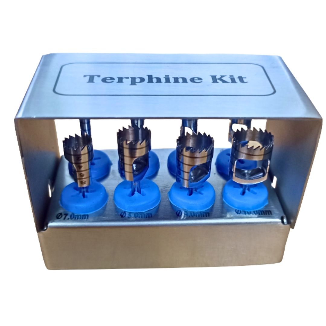 Terphine Kit 8 Parça Dental Trephine Drills Kit Frez Seti Çelik Cerrahi Eğitim Seti Terphine Kit 8 Parça Dental Trephine Drills Kit Frez Seti Çelik Cerrahi Eğitim Seti